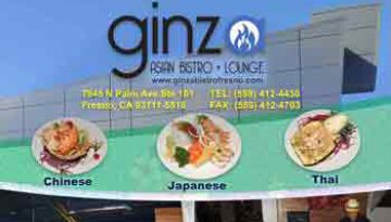 Ginza Asian Bistro, Fresno CA