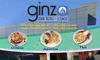 Ginza Asian Bistro, Fresno CA